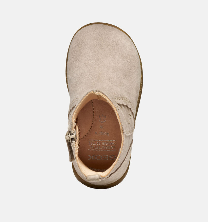 Geox Macchia Lichtbeige Babylaarzen voor meisjes (360370) - geschikt voor steunzolen