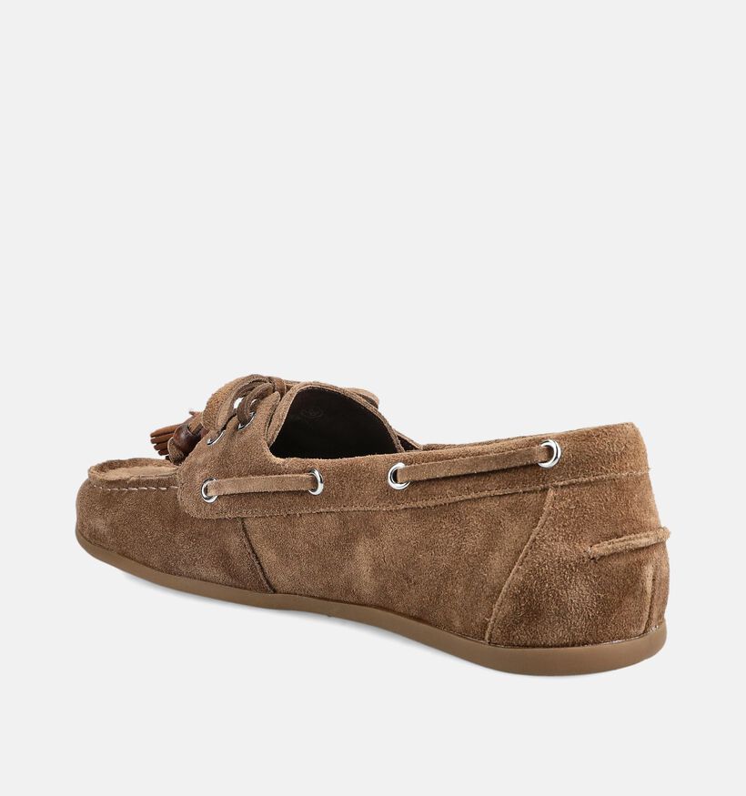 La Strada Donkerbeige Bootschoenen voor dames (384265)