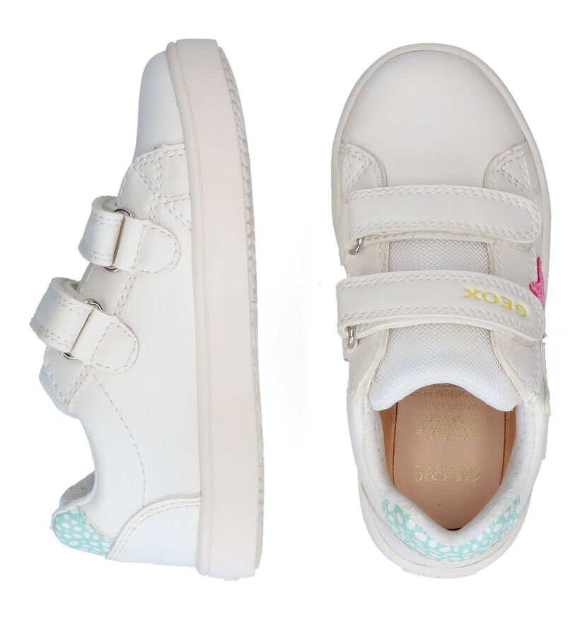 Geox Kathe Witte Velcroschoenen in kunstleer (311009)