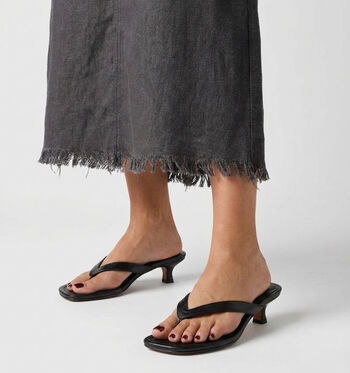Marco Tozzi Nu-pieds Noir/Blanc/Marron