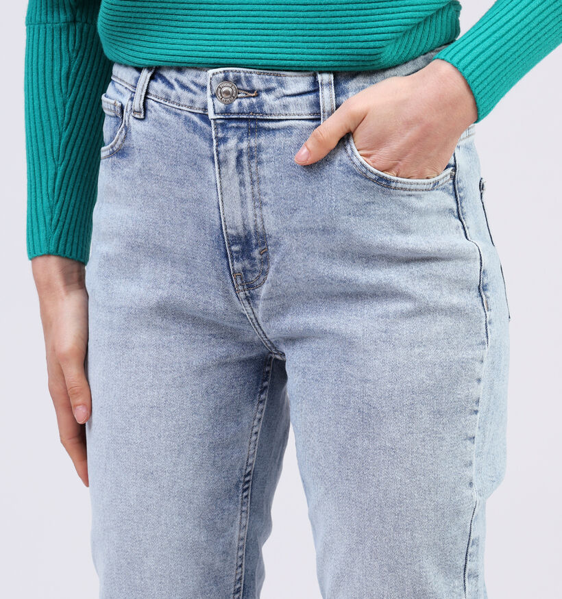 Pieces Bella Blauwe Straight leg jeans L32 voor dames (351117)