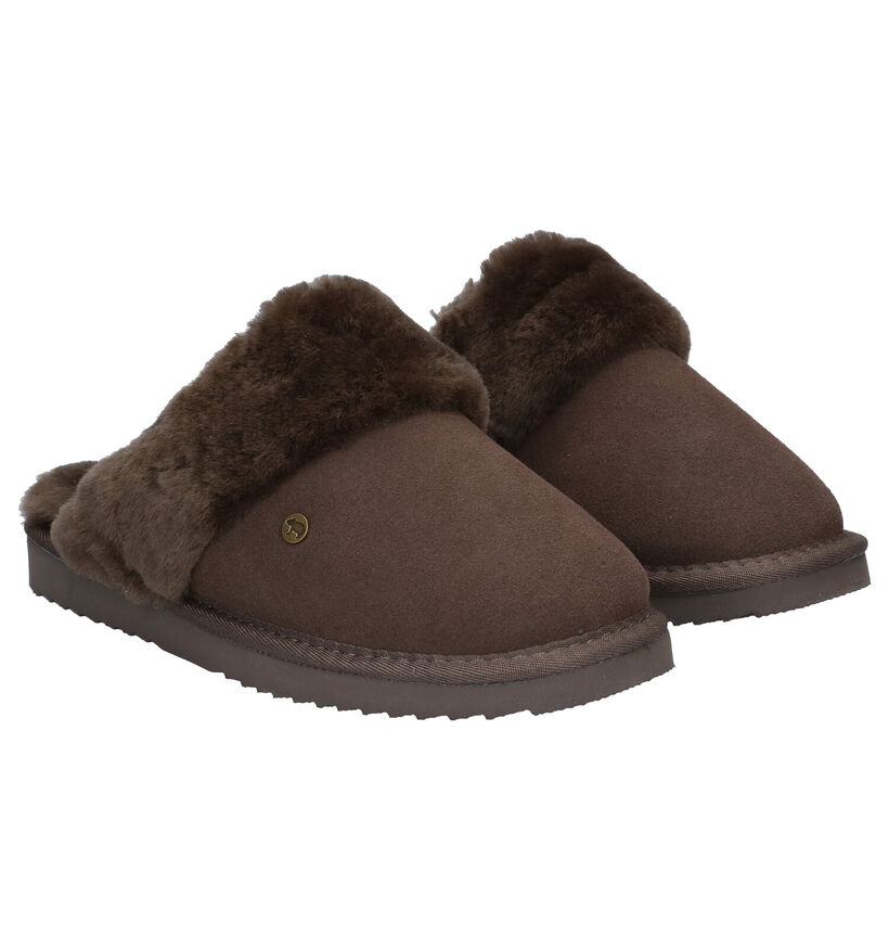 Warmbat Flurry Cognac Pantoffels voor dames (346207)