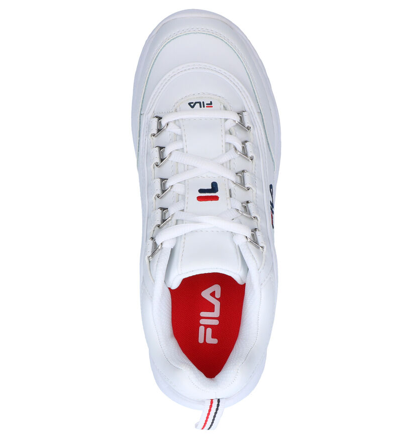 Fila Strada Low Witte Sneakers in leer (265577)