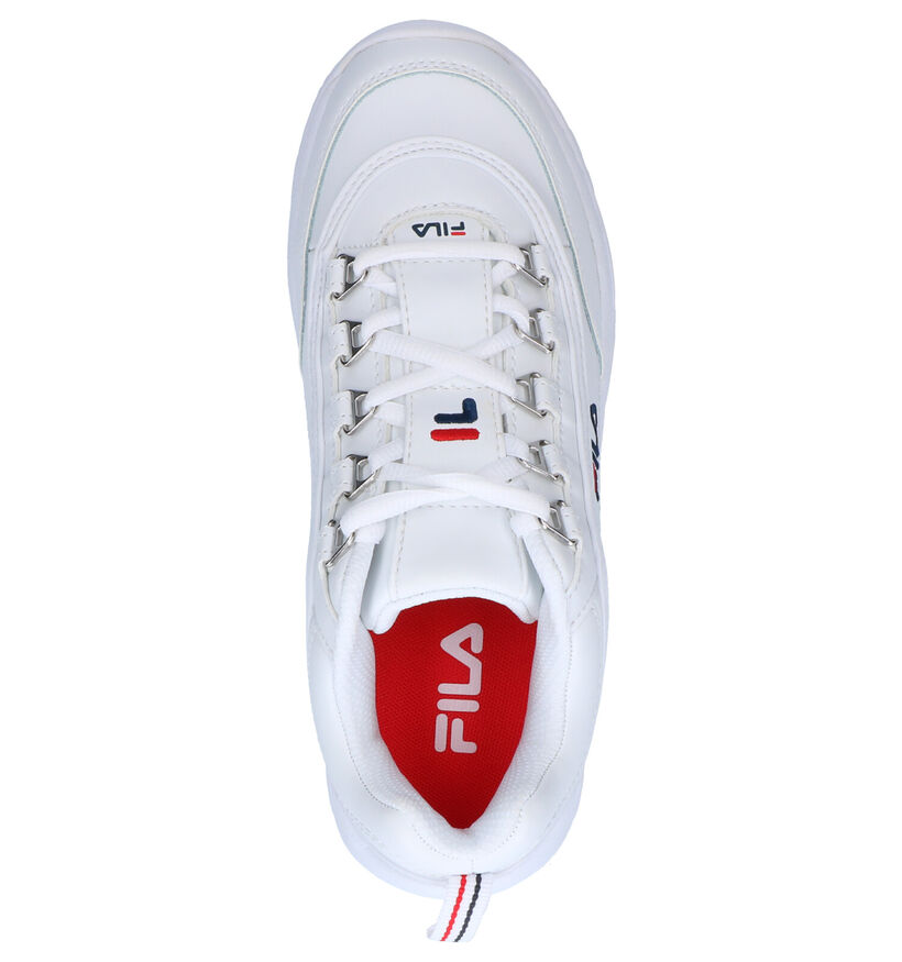 Fila Strada Low Baskets en Blanc en cuir (265577)