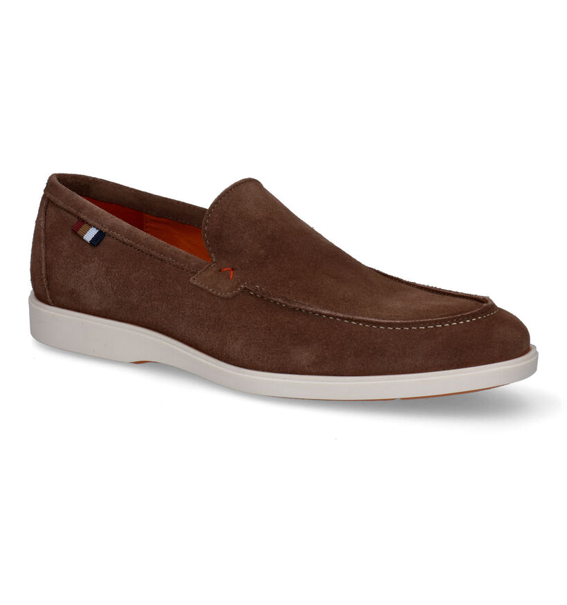 Via Borgo Chaussures à enfiler en Brun foncé pour hommes (310427)