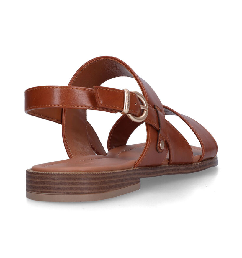 Esprit Beige Platte sandalen in kunstleer (334102)