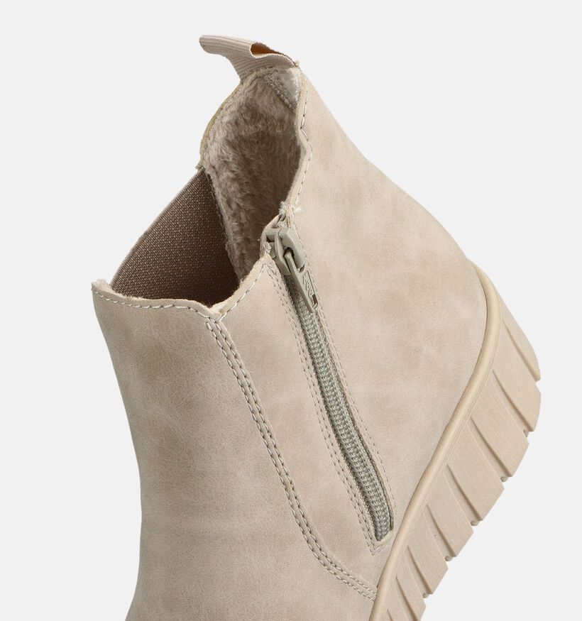 Rieker Bottines Chelsea en Beige pour femmes (363554) - pour semelles orthopédiques
