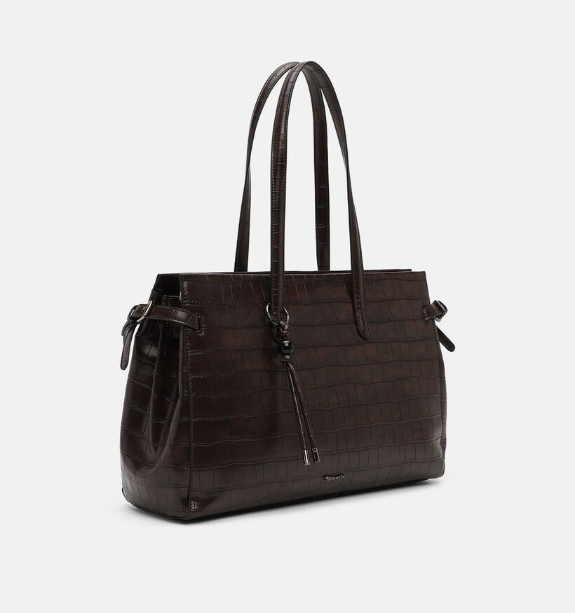 Tamaris Marion Cabas Croco en Marron pour femmes (378815)