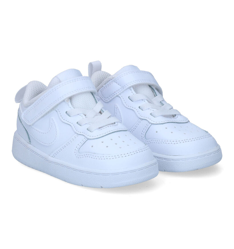 Nike Court Borough Witte Sneakers voor meisjes, jongens (322316)