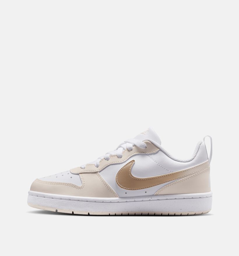 Nike Court Borough Low Witte Sneakers voor meisjes (373059) - geschikt voor steunzolen