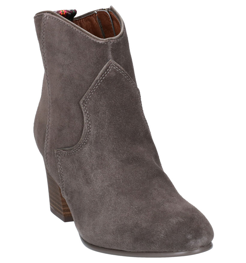 Tamaris TOUCH it Bottes Western en Gris en daim (257141)