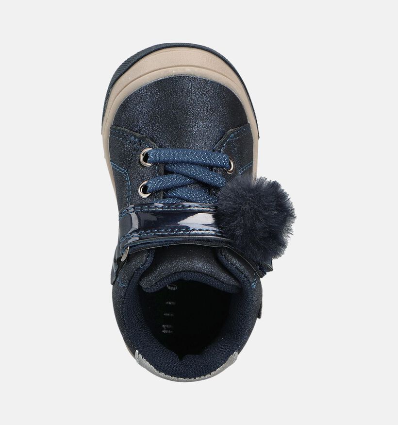 Milo & Mila Blauwe Velcroboots voor meisjes (362938)