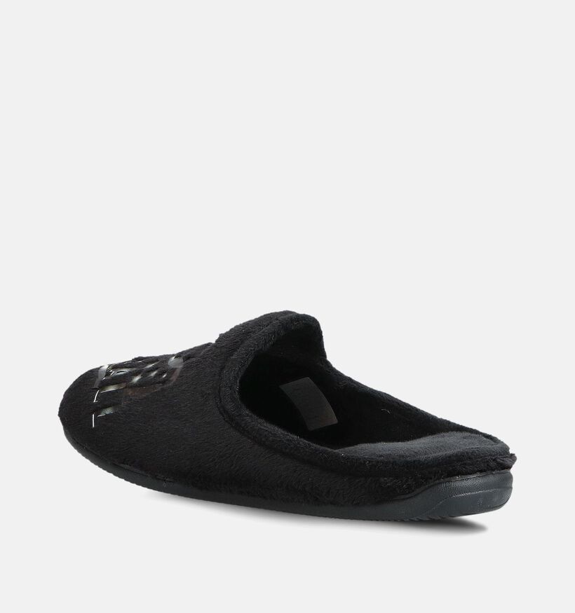 Milo & Mila Football Pantoufles en Noir/Vert pour filles, gar&ccedil;ons (381144)