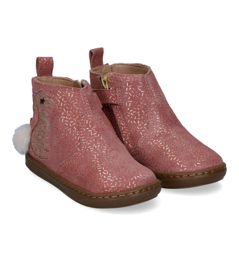 Shoo Pom Bouba Pimpim Bottes en Rose en nubuck (314053)
