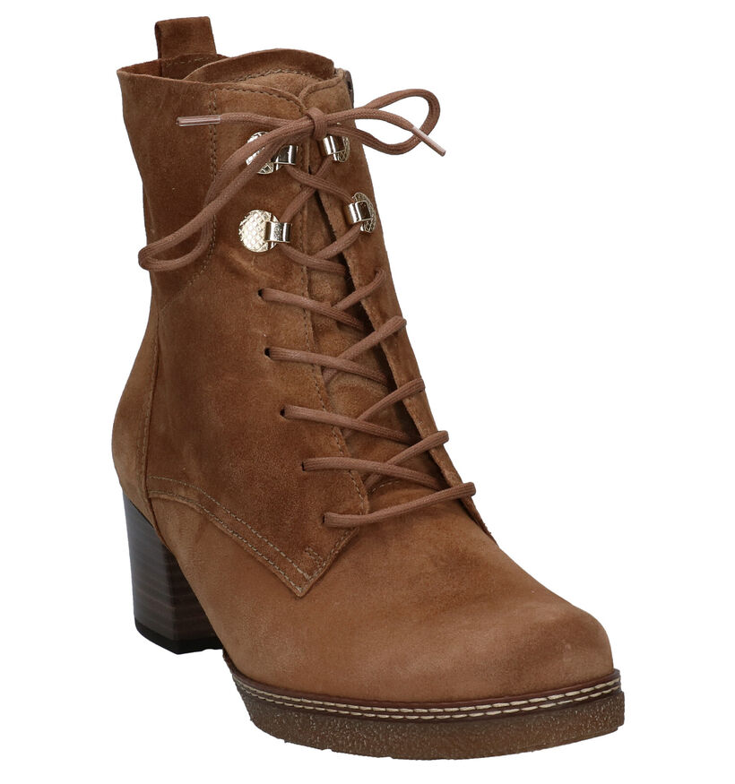 Gabor OptiFit Bottillons à talons en Cognac en daim (297248)