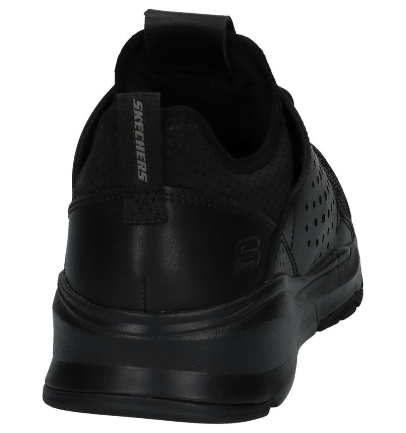 Skechers Baskets slip-on en Noir en textile (224300)