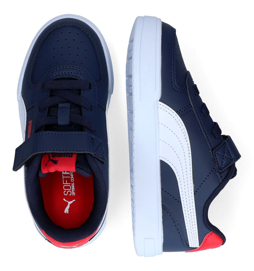 Puma Caven Blauwe Sneakers in kunstleer (318741)