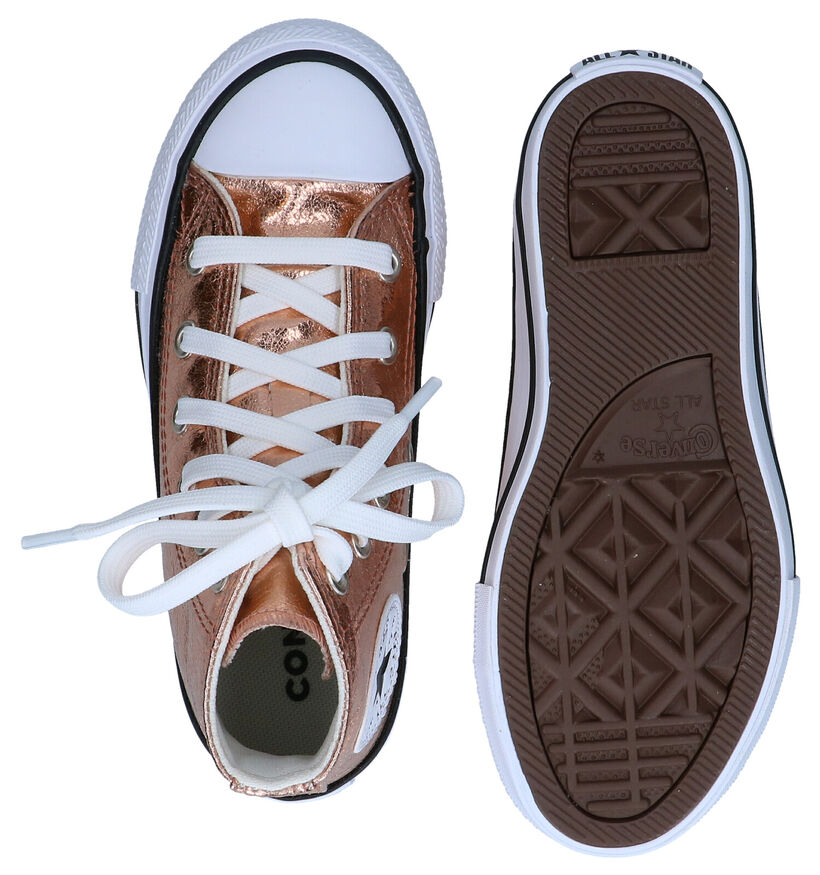 Converse Chuck Taylor All Star Roze Sneakers in kunstleer (286163)