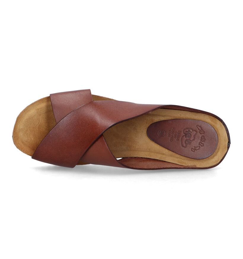 Hee Cognac Slippers voor dames (322720)