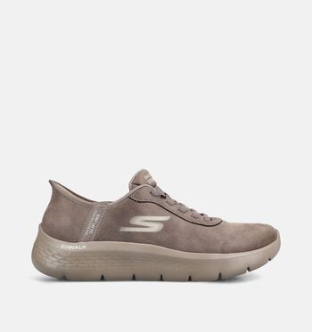 Skechers Go Walk Low Sneakers Zwart/Bruin