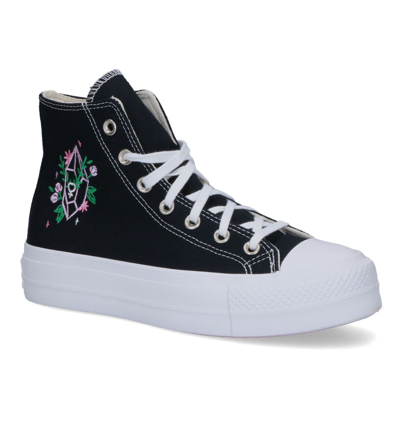 Converse Chuck Taylor AS Lift Baskets en Noir pour femmes (312452)