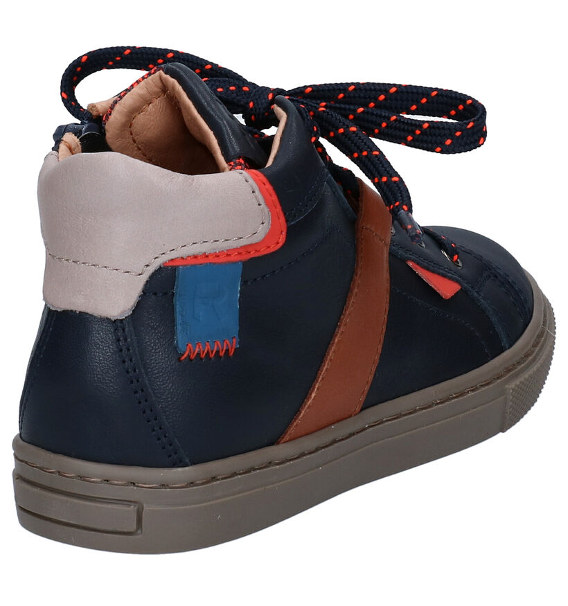 FR by Romagnoli Blauwe Veterschoenen in leer (296122)
