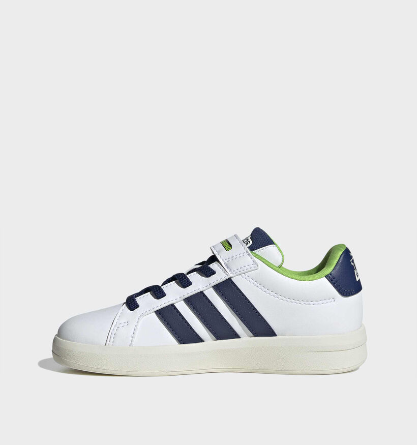 adidas Grand Court x Toy Story Witte/Blauwe Sneakers voor jongens (375471)