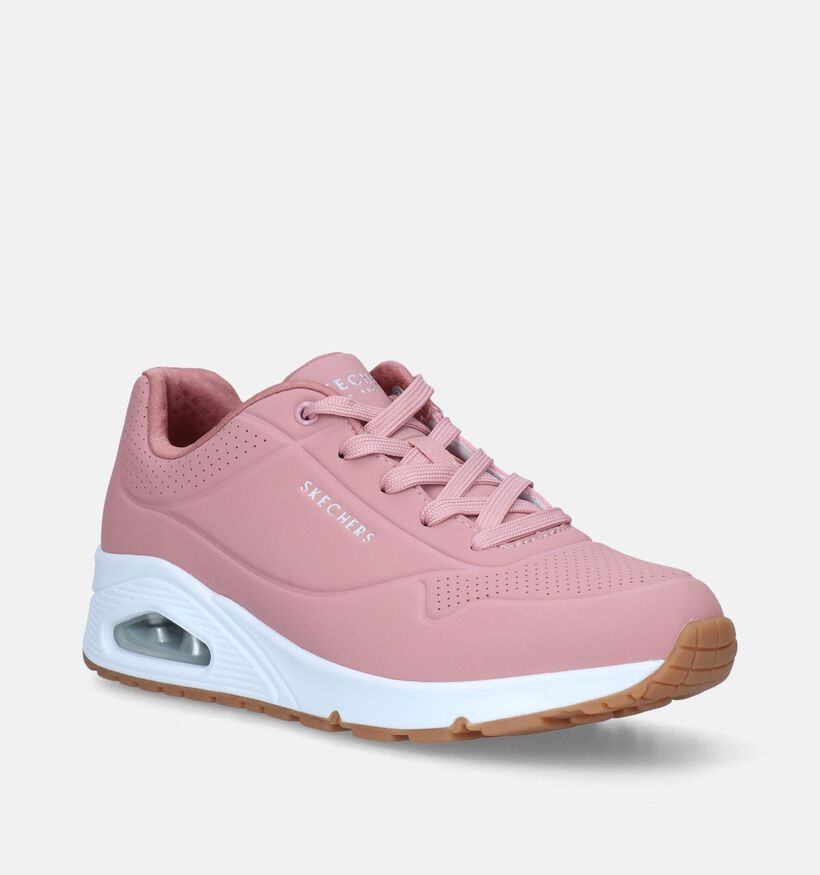 Skechers Uno Stand On Air Roze Sneakers voor dames (345153)