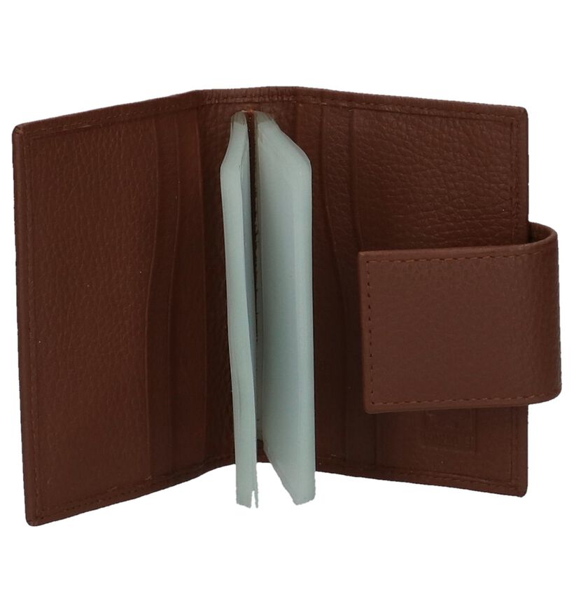 Crinkles Porte-cartes en Marron en cuir (263713)