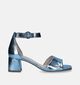 Gabor Sandales avec talon carré en Bleu pour femmes (339366)