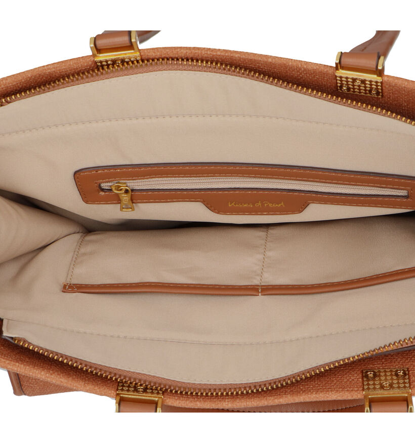 Kisses of Pearl Demi Cognac Shopper voor dames (321265)