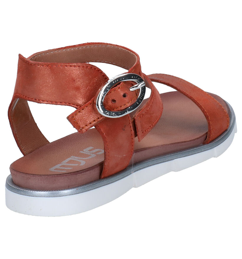 Mjus Oranje Sandalen in nubuck (272846)