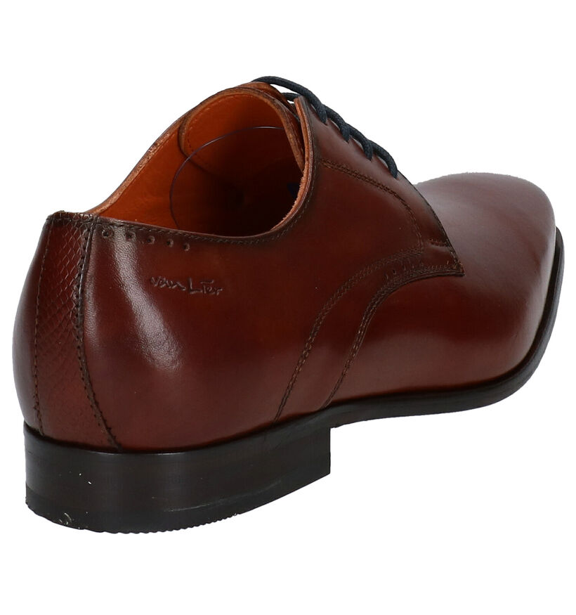Van Lier Chaussures habillées en Brun foncé en cuir (291345)