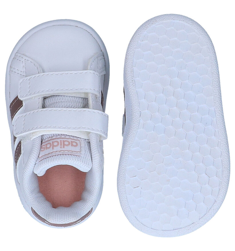 adidas Grand Court I Witte Sneakers in kunstleer (311536)