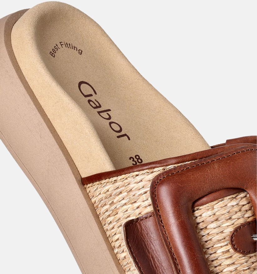 Gabor Best Fitting Cognac Slippers voor dames (355768)