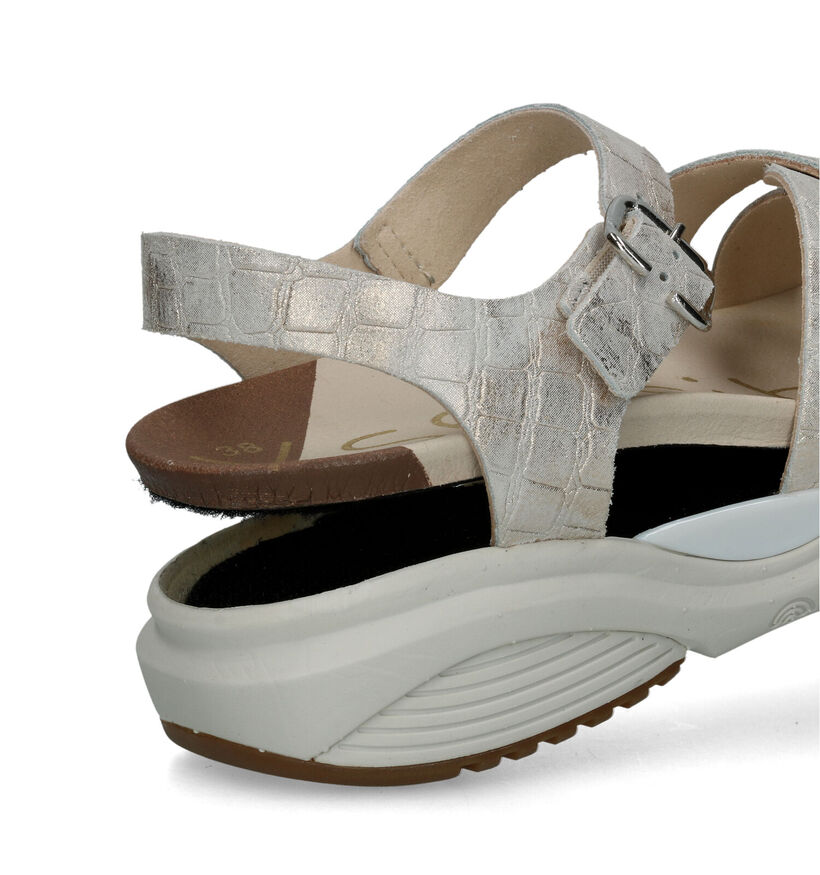 Xsensible Rhodos Zilveren Sandalen voor steunzolen voor dames (324750) - geschikt voor steunzolen