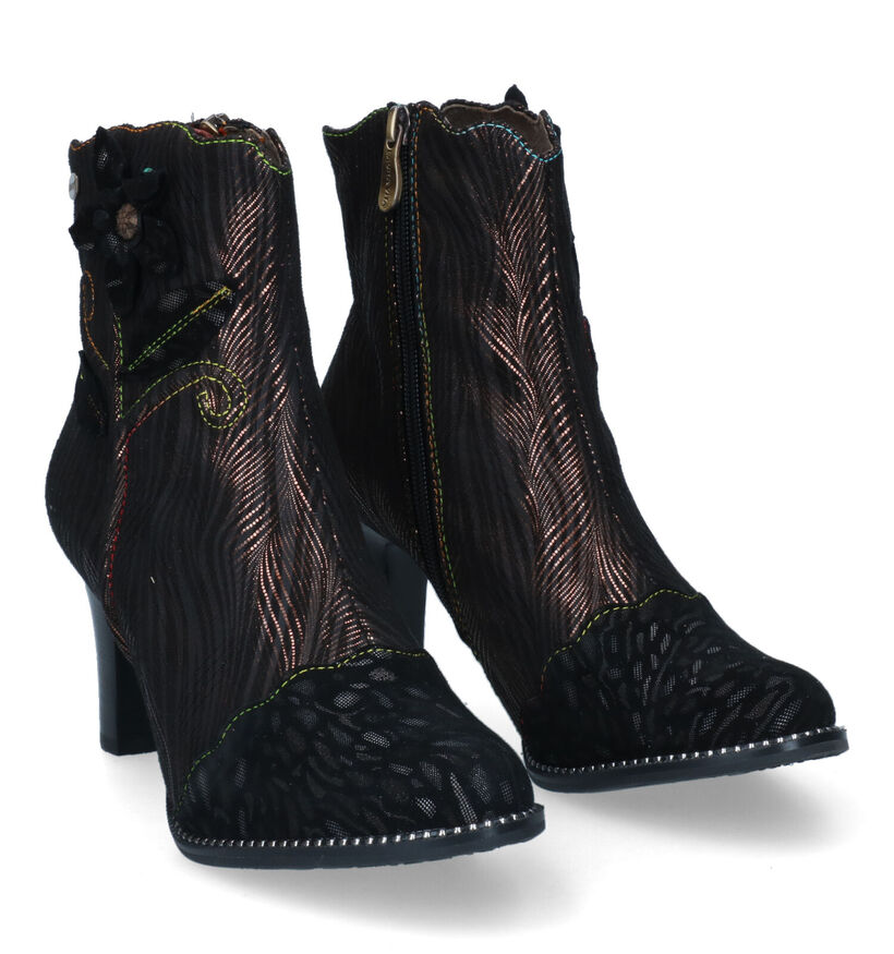 Laura Vita Alcbaneo Bottillons en Noir en nubuck (316690)