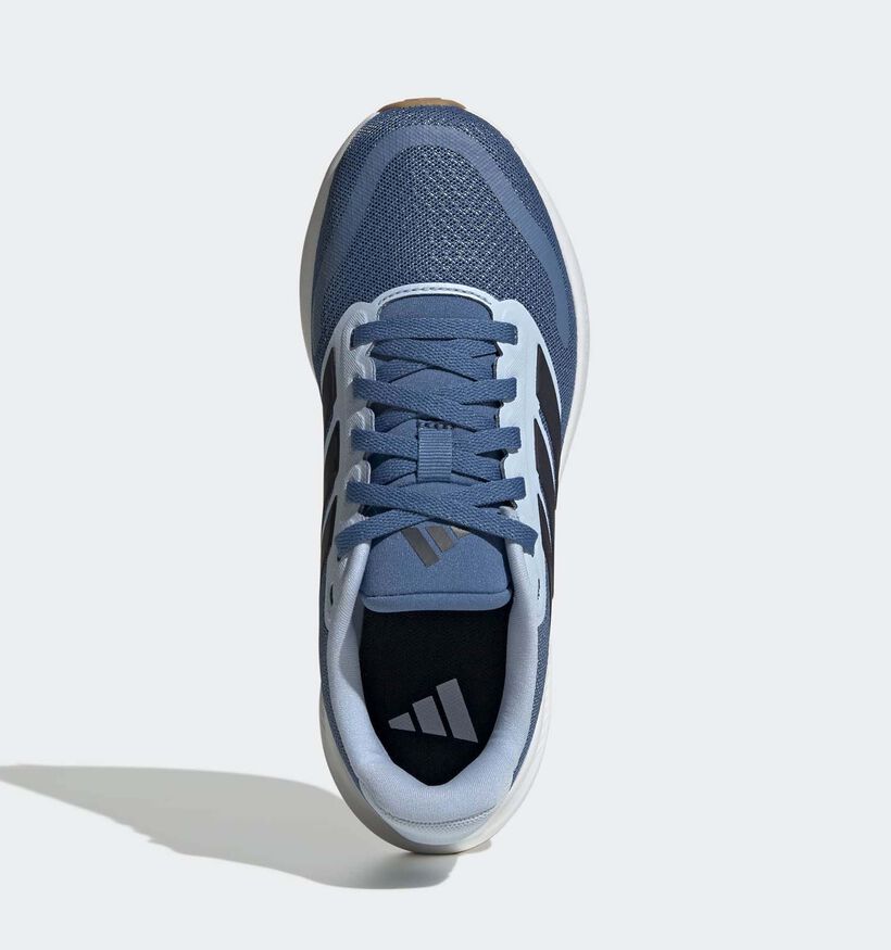 adidas Runfalcon 5 Baskets en Bleu pour filles, gar&ccedil;ons (366862) - pour semelles orthop&eacute;diques