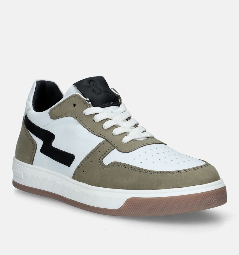 Milo & Mila Witte Veterschoenen voor jongens (340085) - geschikt voor steunzolen
