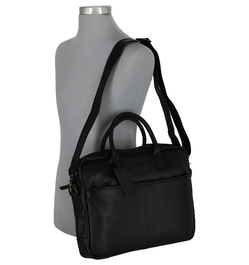 Via Borgo Sacs d'ordinateur portable en Noir en cuir (235336)