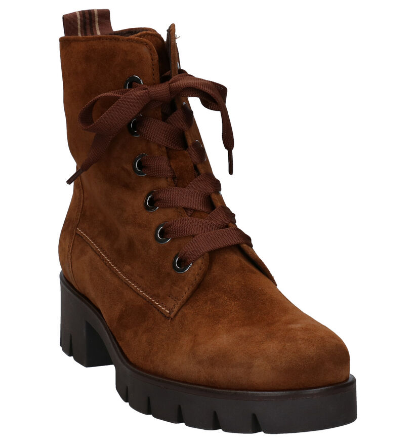 Gabor Best Fitting Bottines en Cognac en daim (282296)