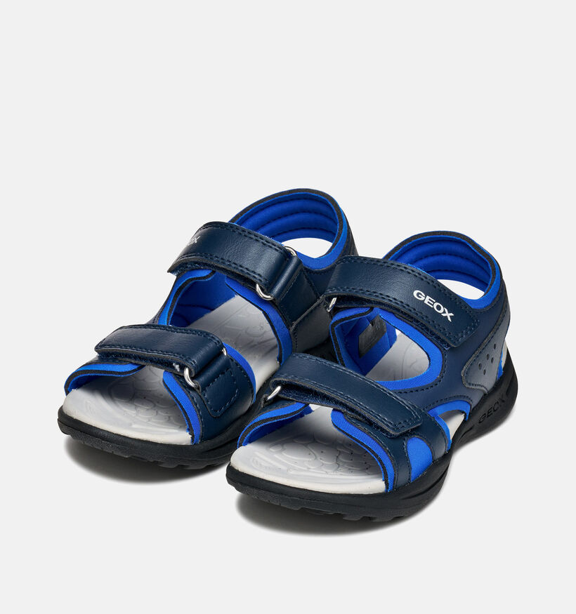 Geox J Vaniett Sandales en Bleu fonc&eacute; pour gar&ccedil;ons (368885)