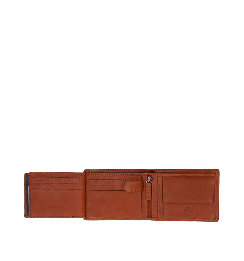 Euro-Leather Cognac Portefeuille in leer (310417)