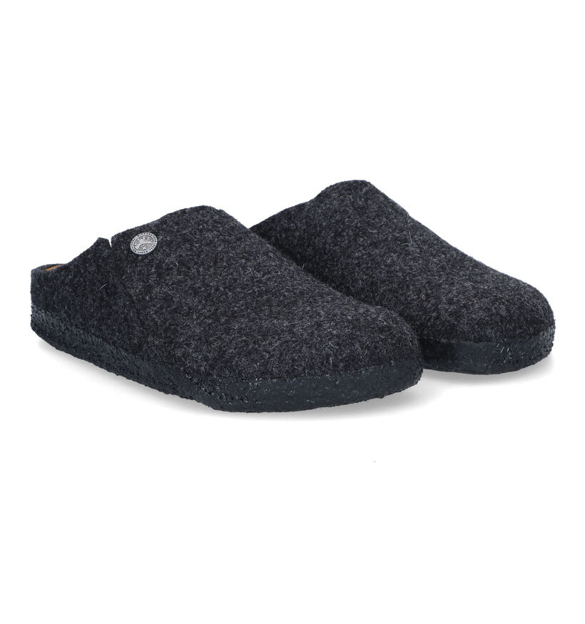 Birkenstock Zermatt Grijze Pantoffels voor dames (330661)
