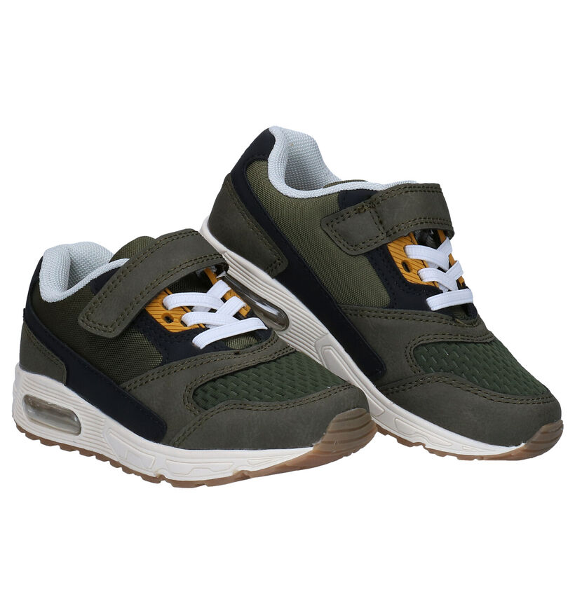 Milo & Mila Kaki Slip-on Sneakers in kunstleer (291091)