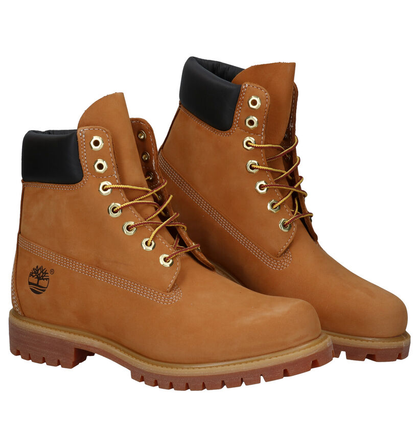 Timberland 6 inch Premium Gele Bottines voor heren (328644) - geschikt voor steunzolen