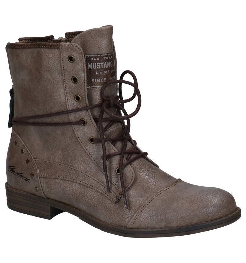 Mustang Cognac Boots in kunstleer (294328)