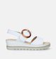 Gabor Best Fitting Sandales avec talon compensé en Blanc pour femmes (336132)