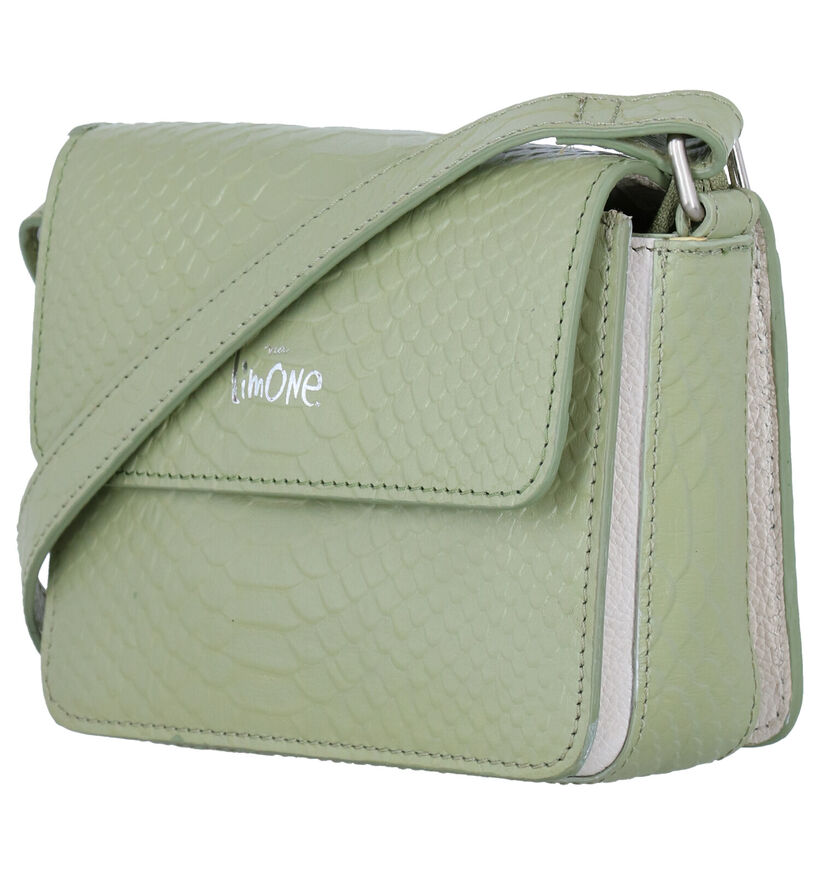 Via Limone Koraalrode Crossbody Tas in leer (276262)