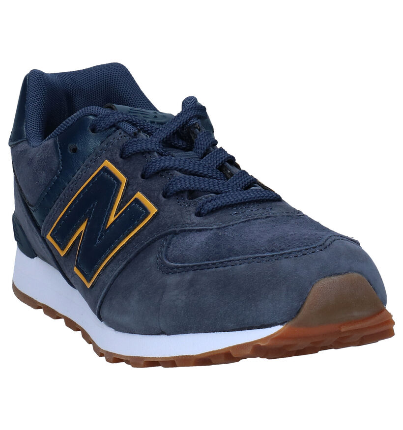 New Balance GC574 Blauwe Sneakers in daim (276823)